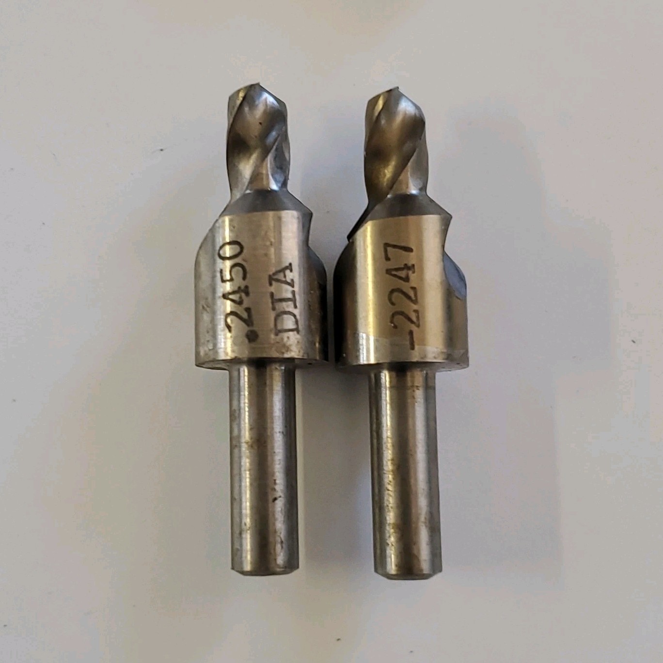 37 count. DIA Combination Drill & Countersink 2450 2241 Metalworking Tools