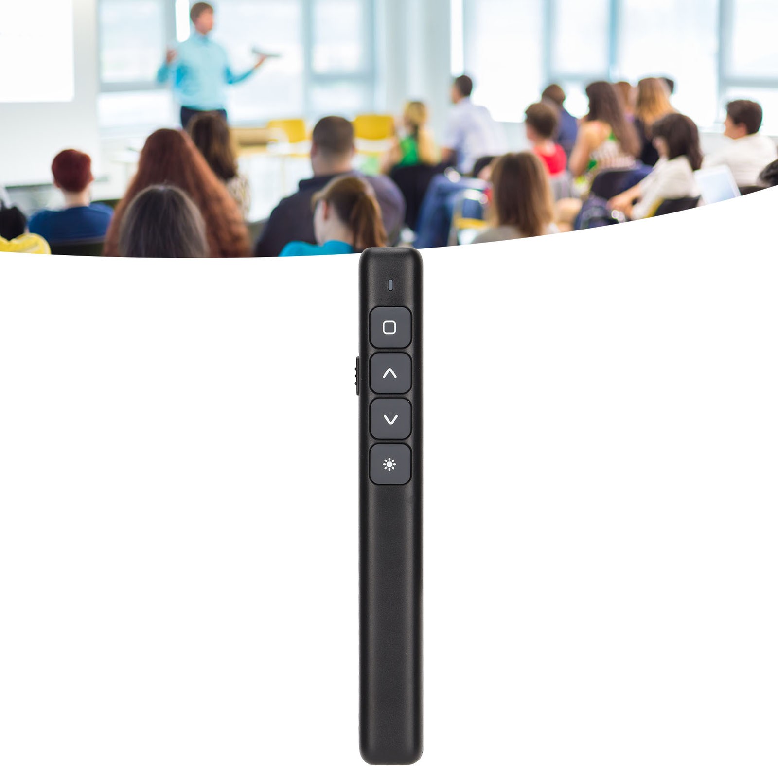 Presentation Clicker Integrated Magnetic Design Ergonomic Stable Remote Con TEQS