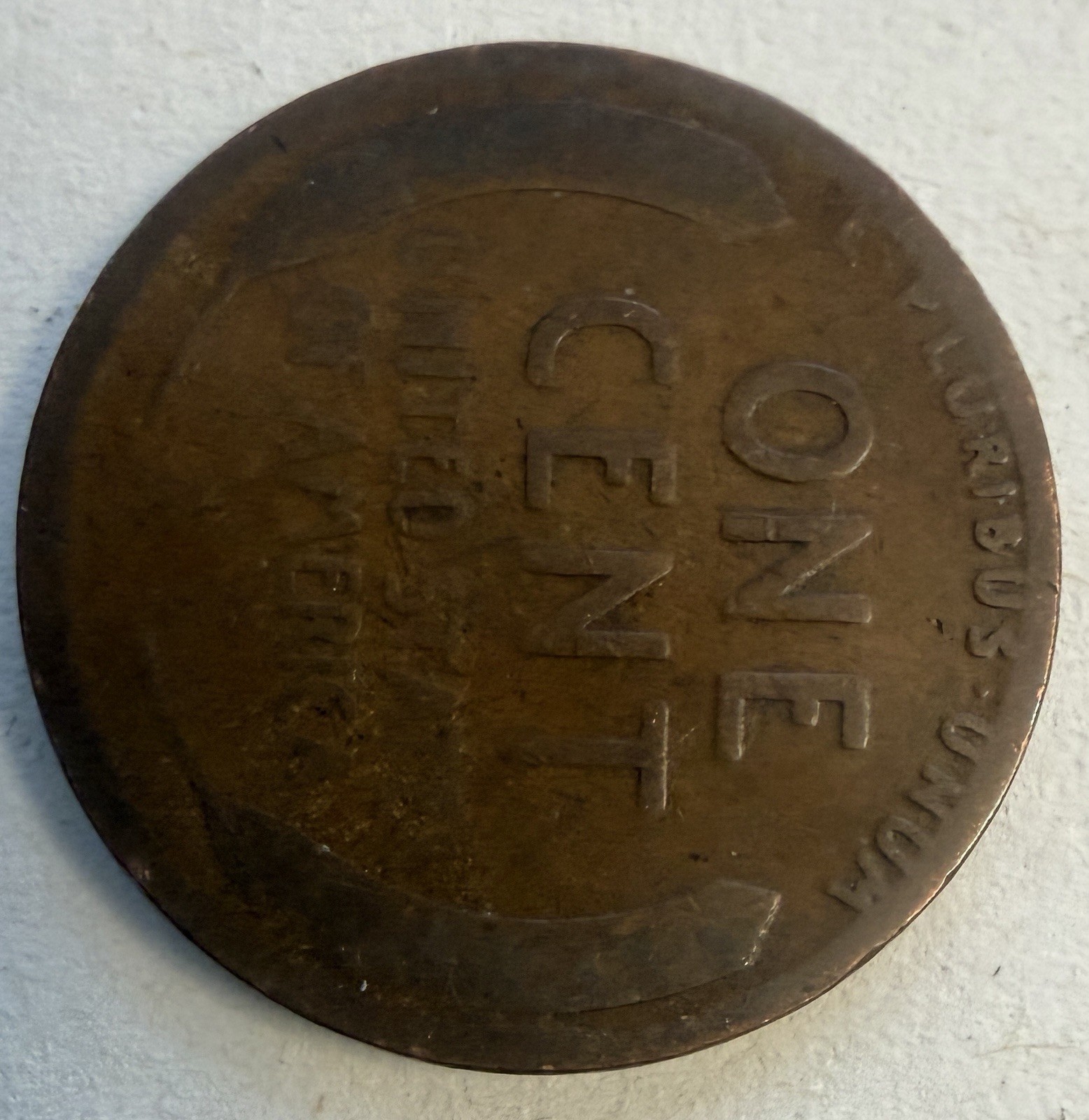 1911 Lincoln Wheat Penny Obverse + Reverse Errors No Mint Mark (#492)