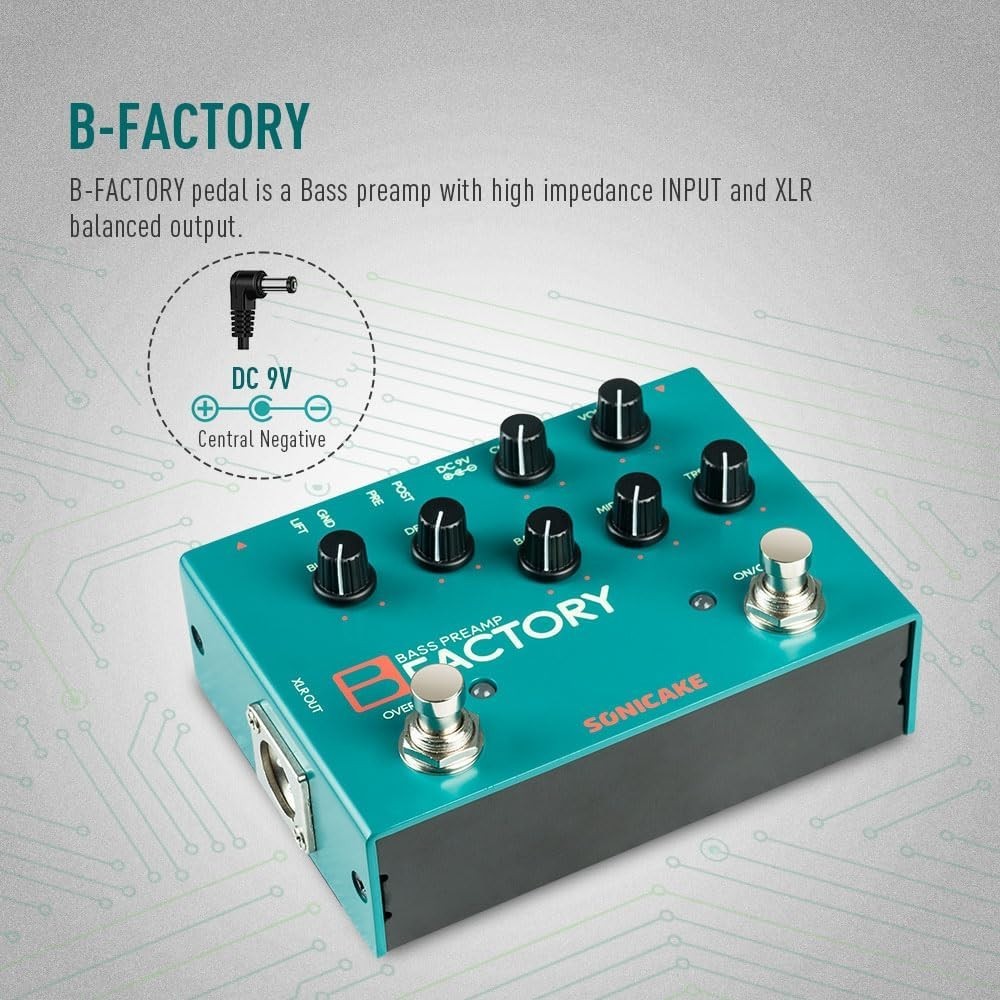 Bass Pedal Overdrive Analog Preamp Compression