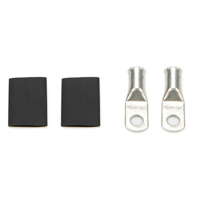 Quickcar 57-525, Battery Terminal Pair 4 Gauge 1/4 in Eyelet Tin Copper