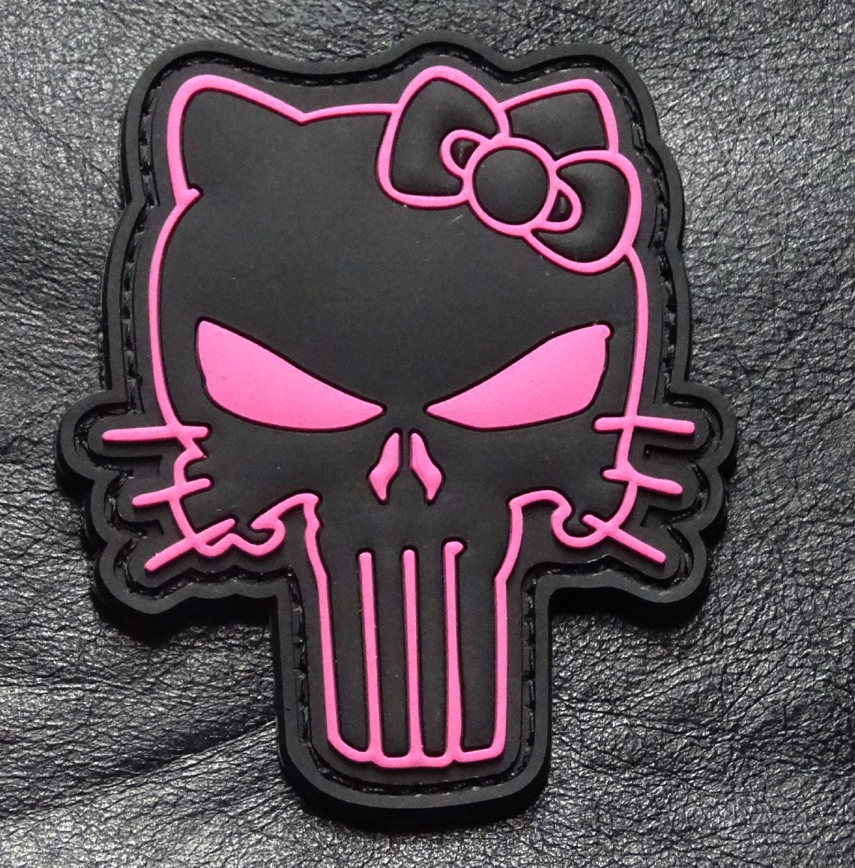 Hello Kitty Pink Morale Hook Patch (3D-PVC Rubber)