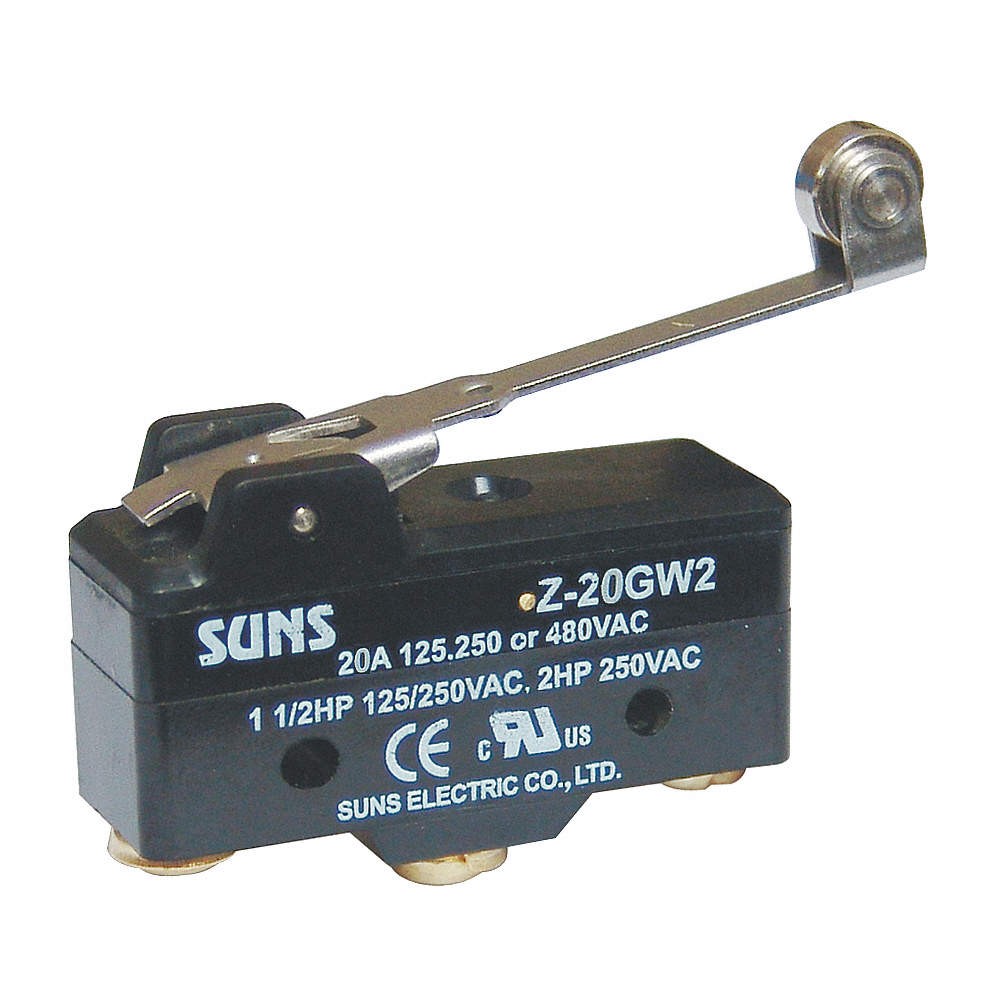 GRAINGER APPROVED 5JEF2 SnapActionSwitch,HingeRollerLever,SPDT 5JEF2