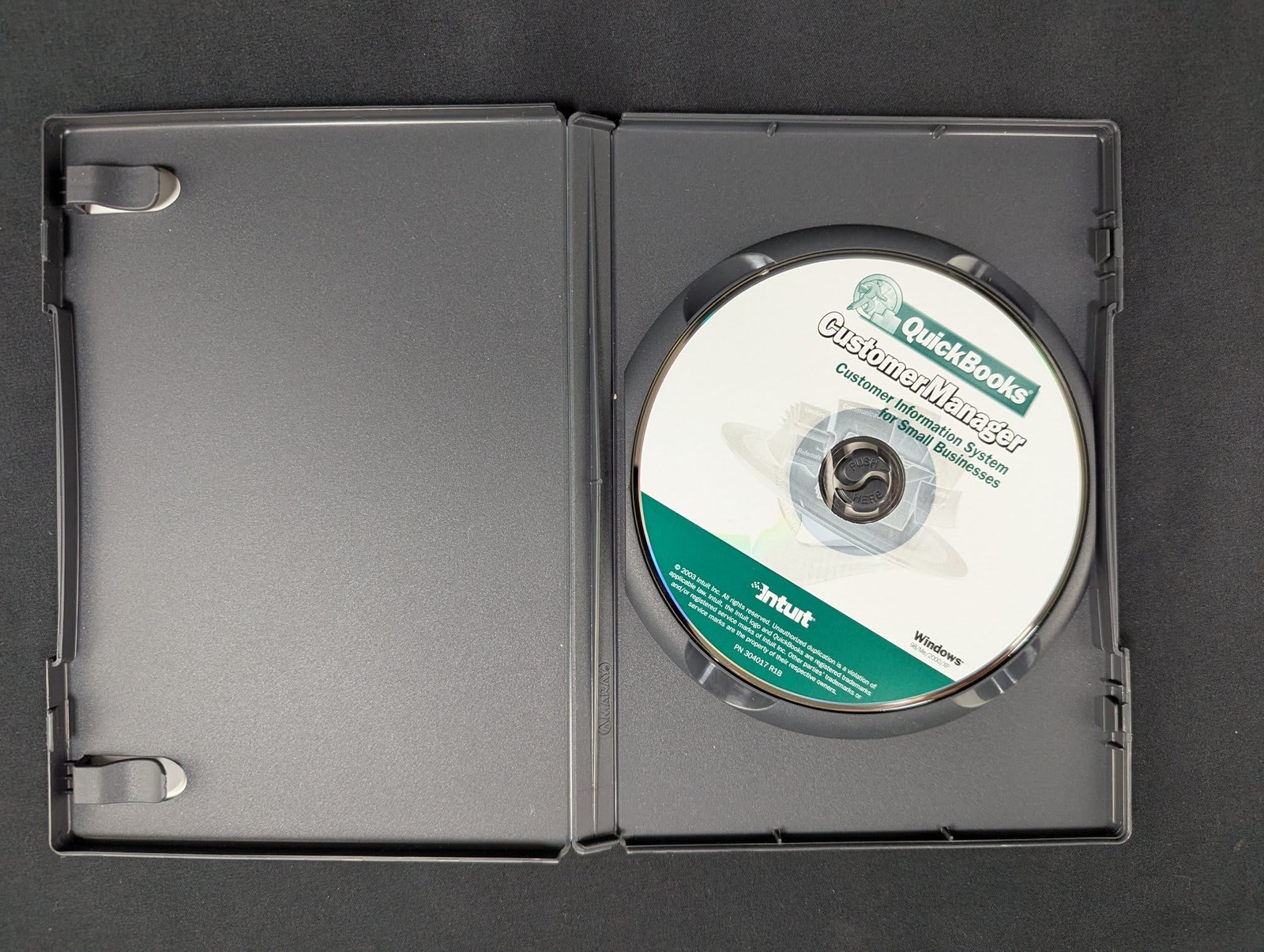 QuickBooks Customer Manager Version 1.0 Software CD-ROM 2003 w/ Key Excellent