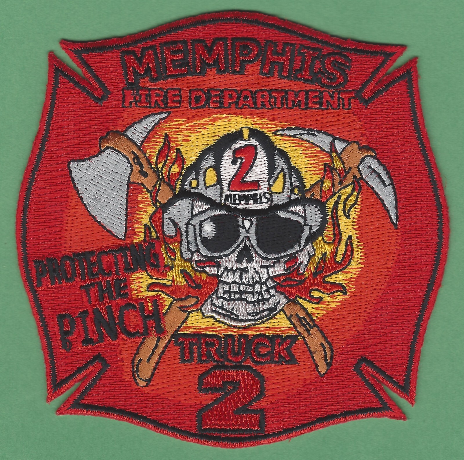 MEMPHIS TENNESSEE TRUCK COMPANY 2 FIRE PATCH