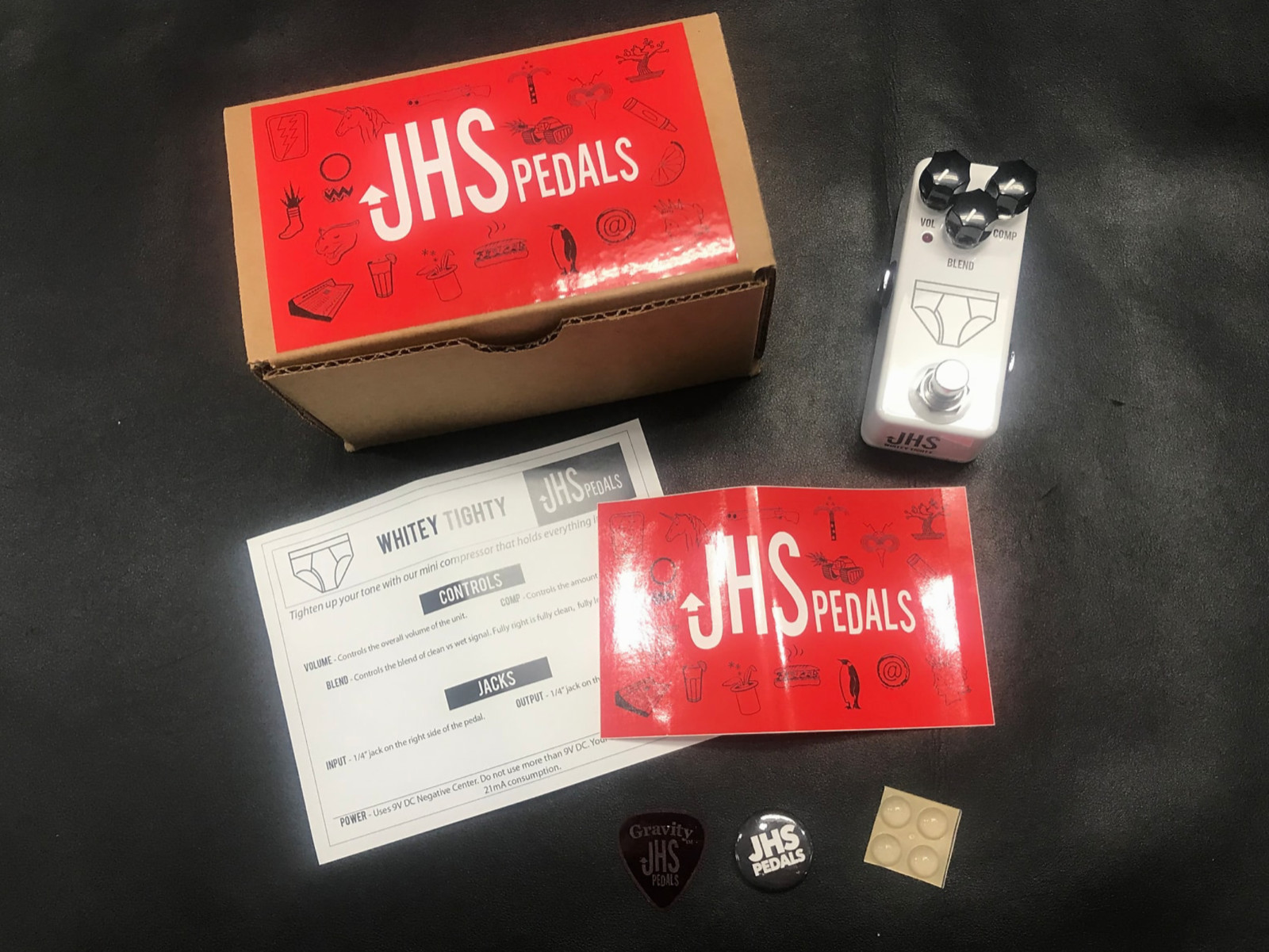 JHS Whitey Tighty Mini FET Compressor Pedal