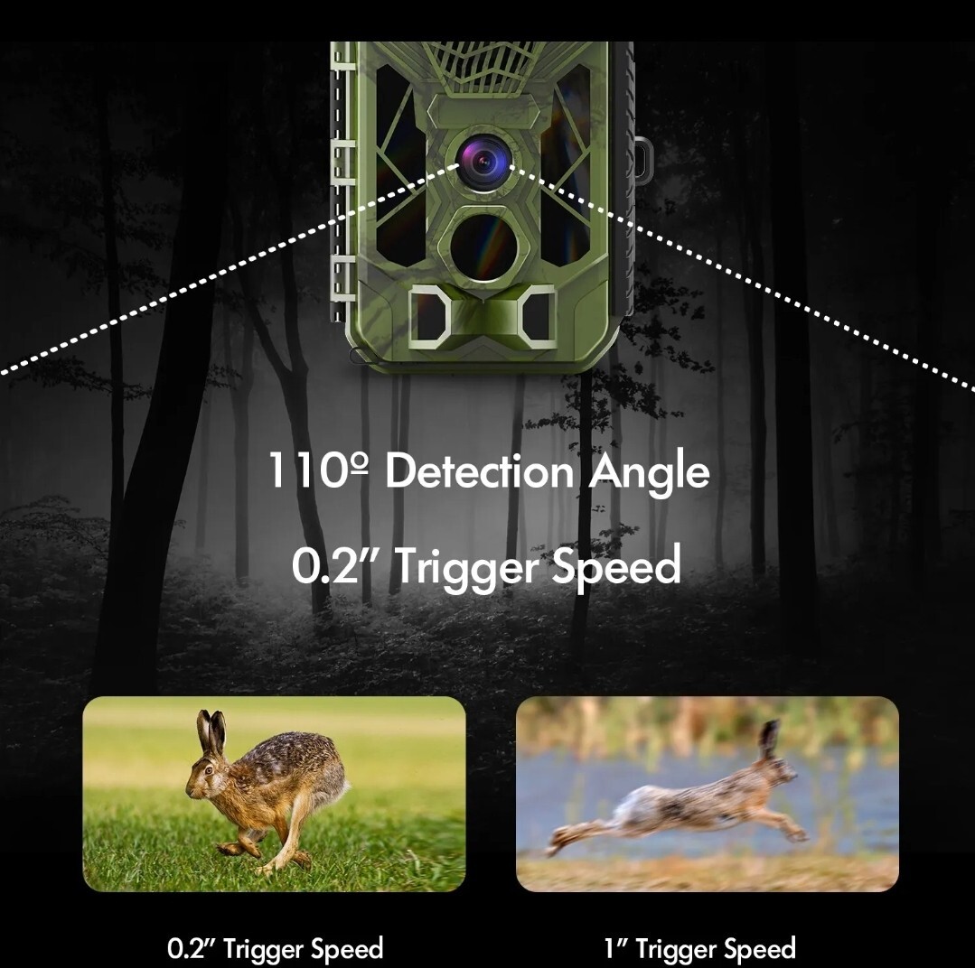 Rexing H3 Electronic Animal Caller Trail Cam 2.7K Video + 20MP Photo - NEW