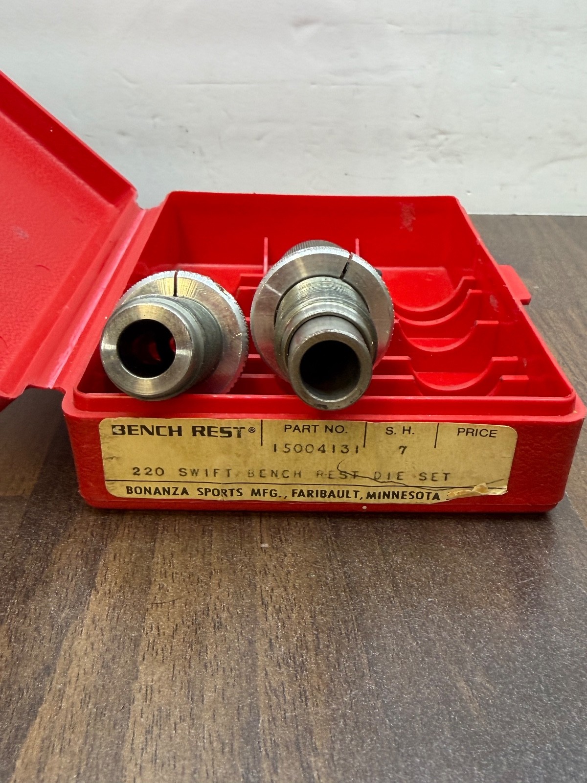 Bonanza 220 Swift Bench Rest Seating Die Set