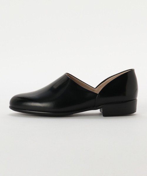 Haruta Spock Shoes 150 Leather Women's Black Japan