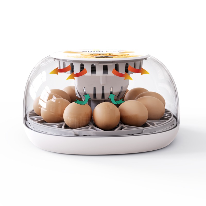 12 Egg Incubator for Poultry Chicken Goose with Automatic Turner