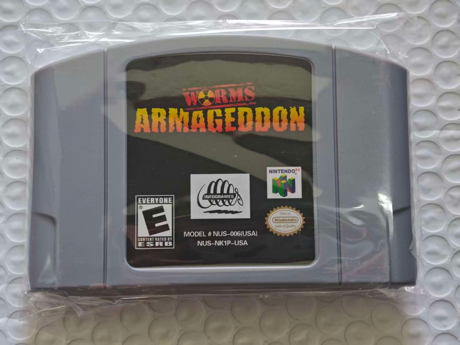 Worms-Armageddon Video Game Card For Nintendo 64 Console USA Version
