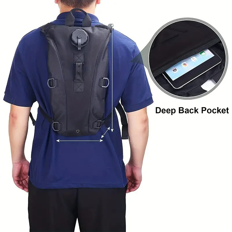 Hydration Backpack 3L Water Bladder Bag Lightweight Pack Cycling Camping Hiking