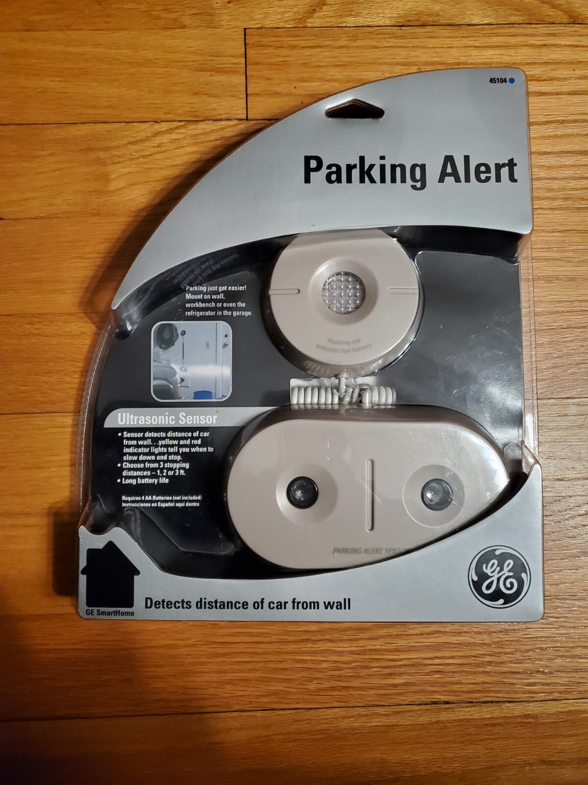 GE 45104 Parking Alert Ultra Sonic Parking Sensor for Garage Adj. Distance NEW