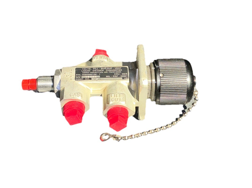 Essex Industries, Valve, Fill-Buildup Vent, Liquid Oxygen Converter 0580560100-1