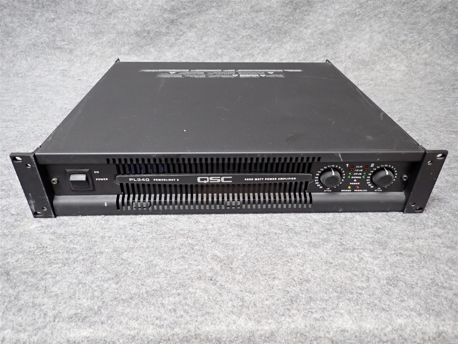QSC PowerLight PL340 2 Channel Professional Power Amplifier 1350WPC (#37) (II5)