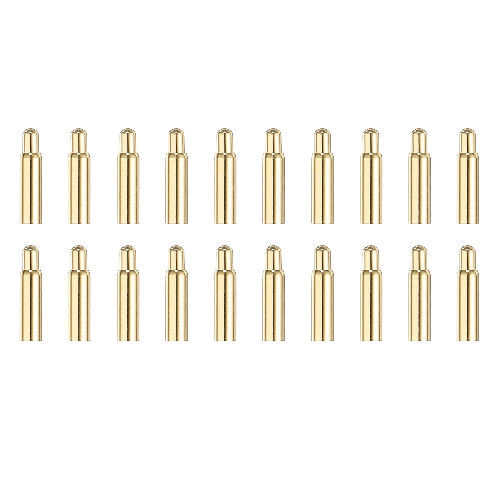 40Pcs 7.5mm Spring Test Probe Pin, Gold Plated Spring Loaded Thimble Pins
