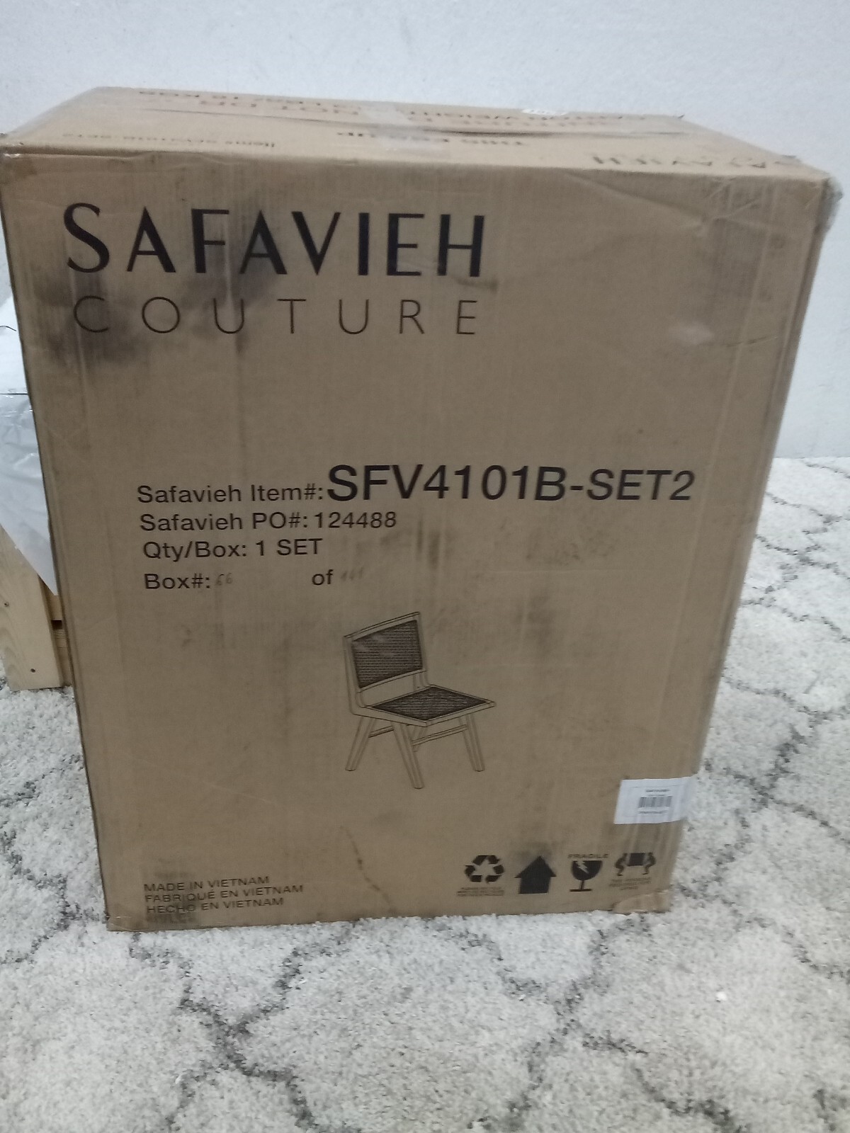 Safavieh Hattie Rattan Dining Chair, Reduced Price 2172718408 SFV4101B-SET2