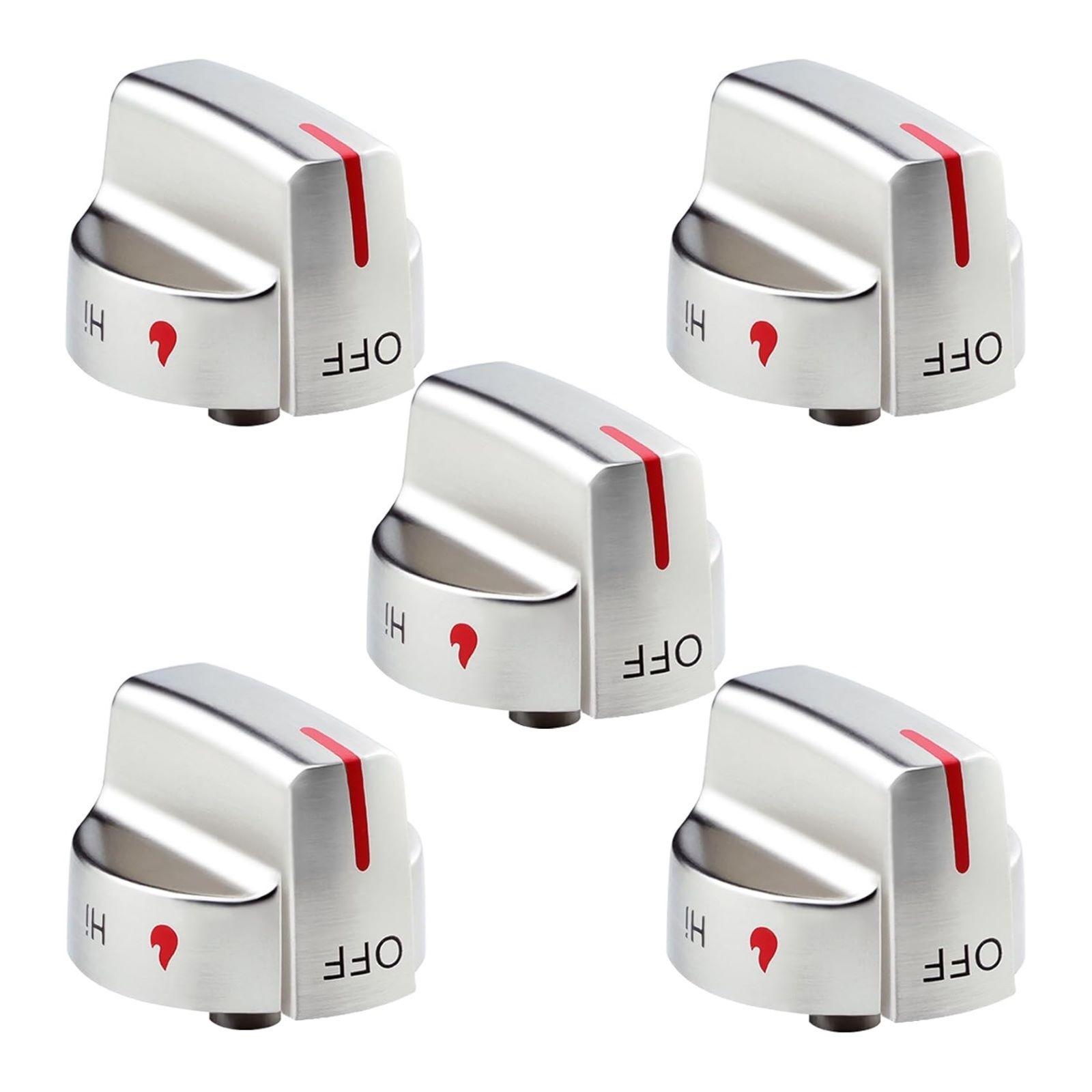 5PCS Durable Stove Control Knob Part 5304509064 For Frigidaire Oven Gas Range