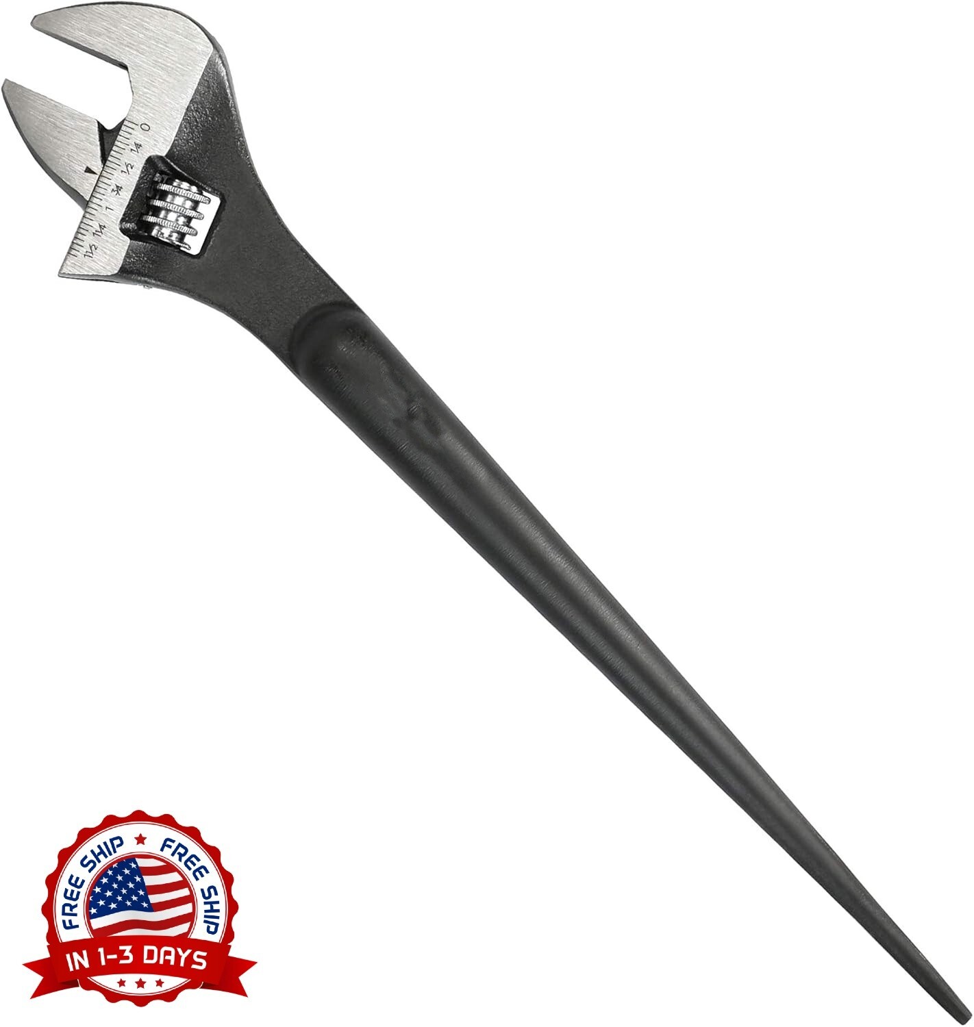 Llave Ajustable De 12 Pulgadas Liviana Y Resistente Para Espacios Reducidos NEW