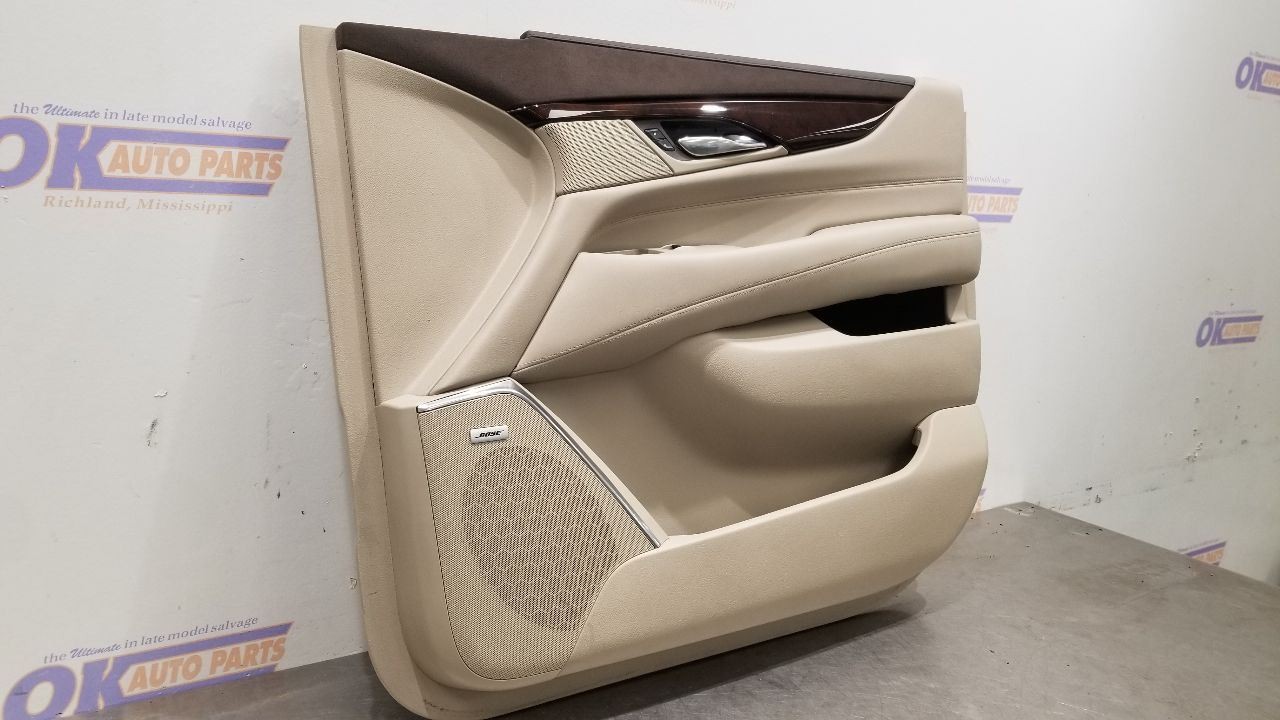 16 CADILLAC ESCALADE LUXURY INTERIOR DOOR TRIM PANEL FRONT RIGHT PASSENGER SHALE