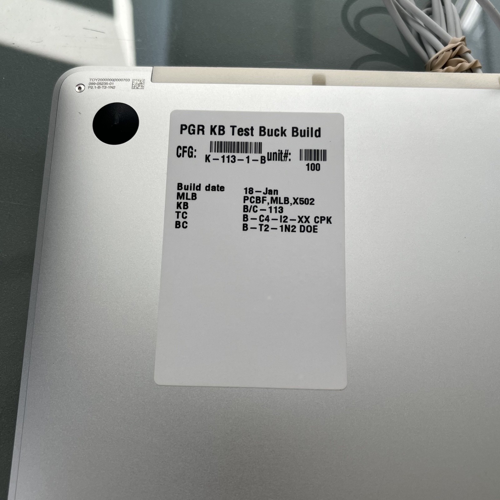 PROTOTYPE Apple Macbook Keyboard Test Unit