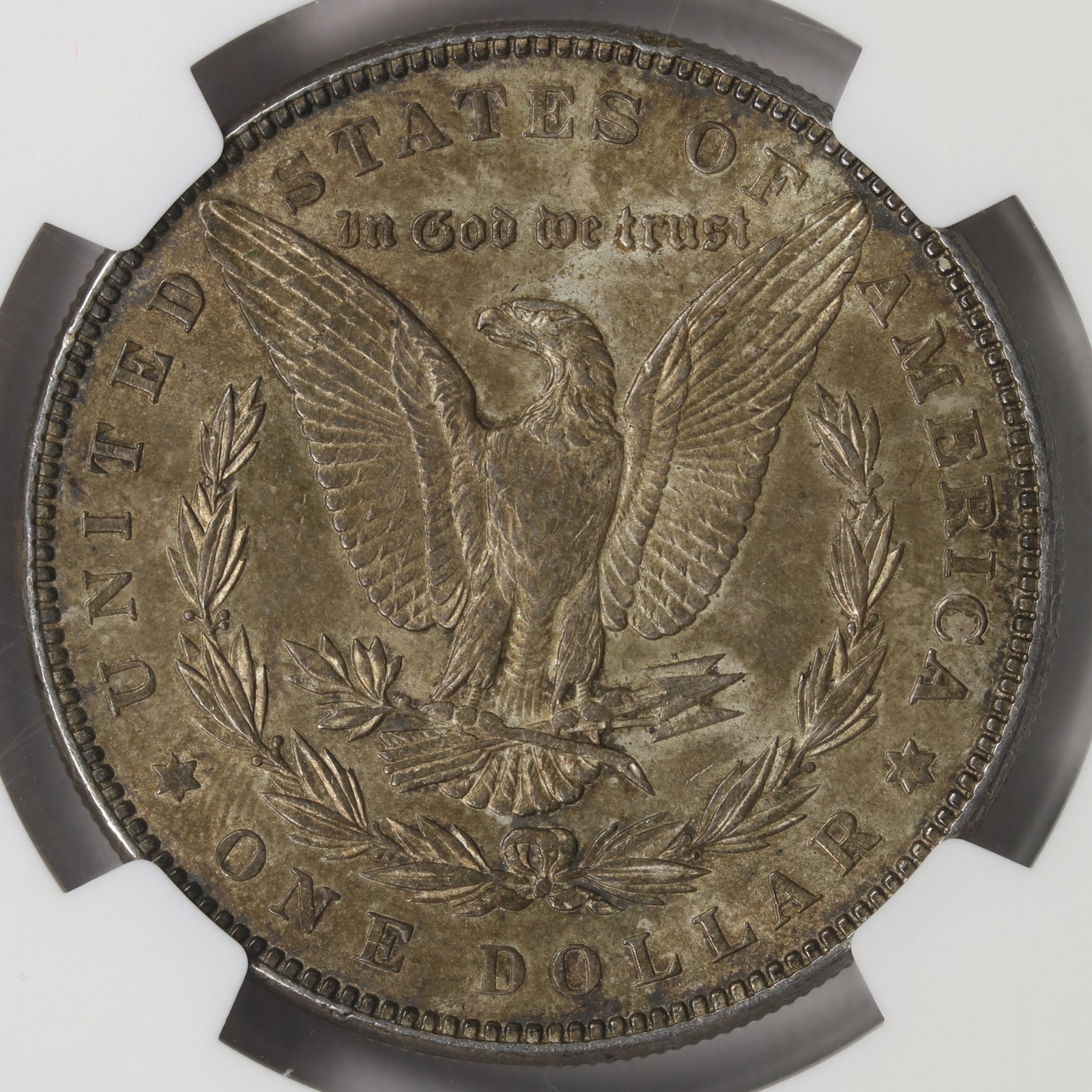 1887 Morgan Silver Dollar $1 NGC MS62 Toned