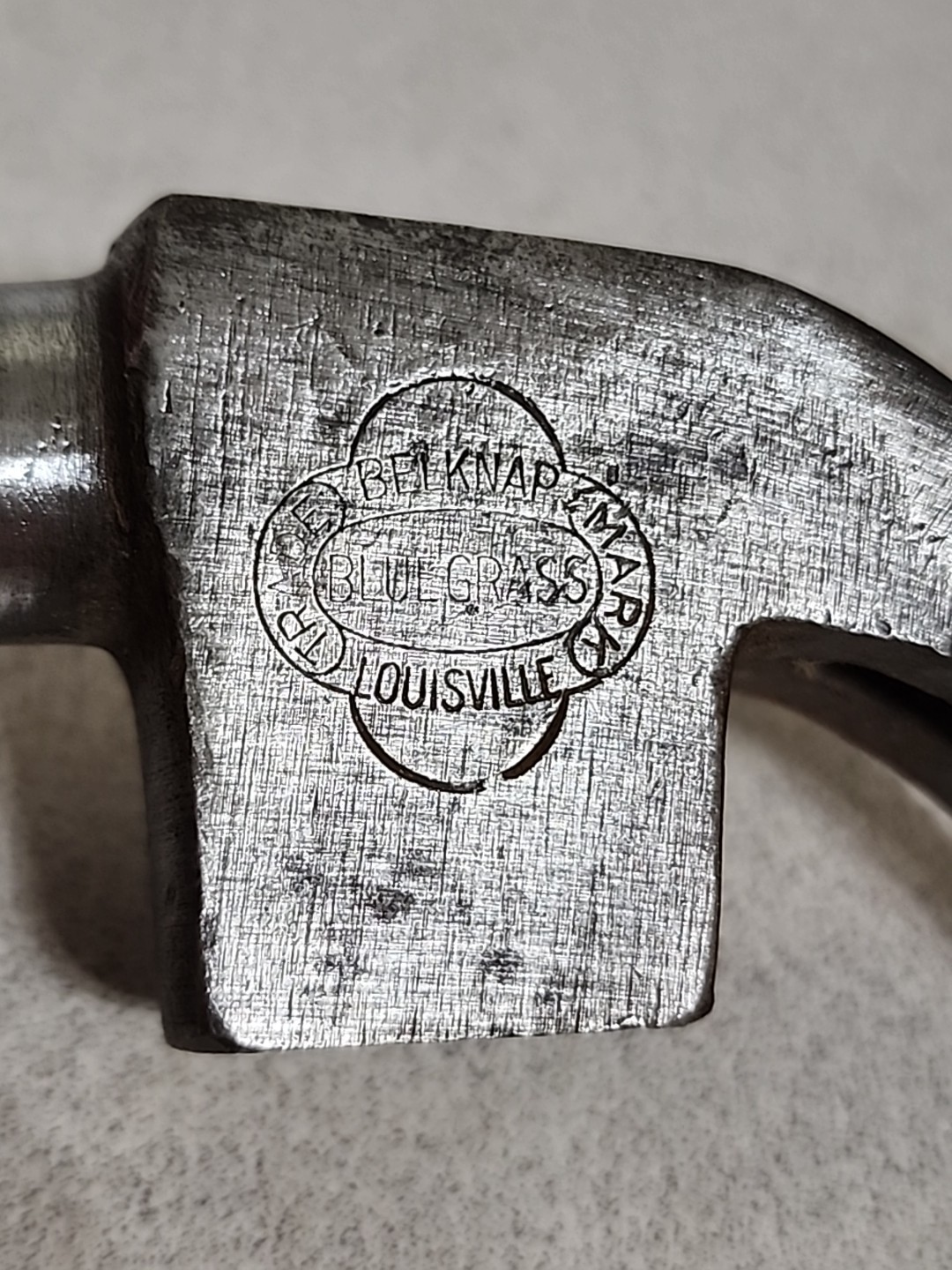 Vtg Belknap Blue Grass 13 Oz. Curved Claw Hammer Head *GOOD CONDITION