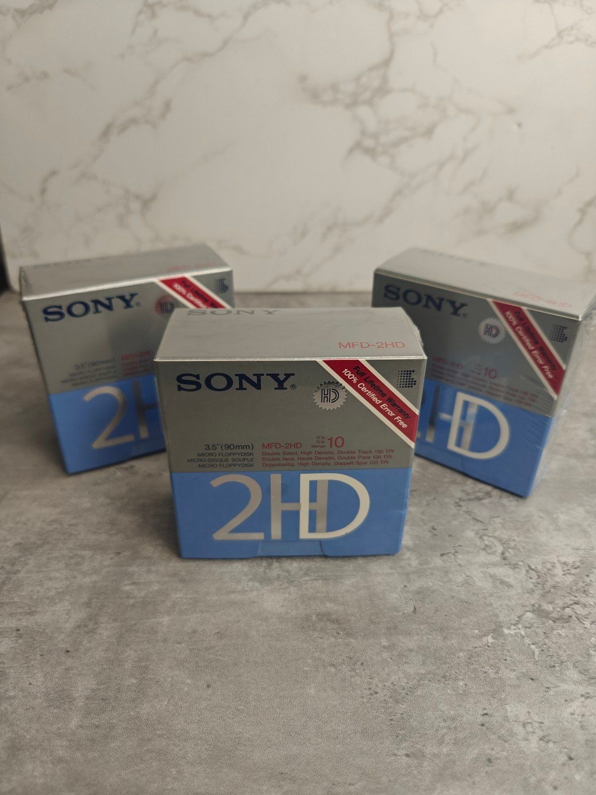 Sony Micro Floppy Disks MFD 2HD  - 3.5” 90mm  30ct Sealed 3 Packs Of 10
