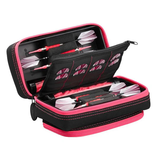 CASEMASTER PLAZMA VIPER DART CASE BLACK W/ PINK TRIM NEW SHIPS FREE FLIGHTS FREE