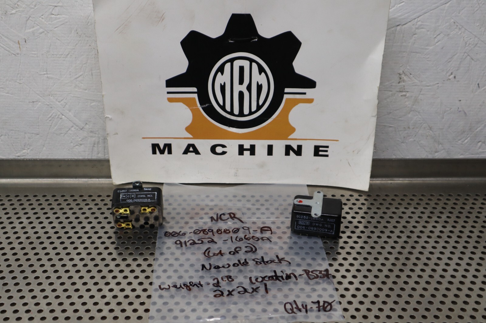 NCR 91252-1660A 006-0890009-A Relays New Old Stock (Lot of 2)