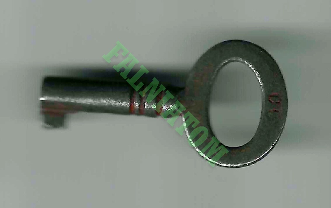 Vintage Hollow Barrel Skeleton Key Labeled "CC" - Approx 1.5" Long