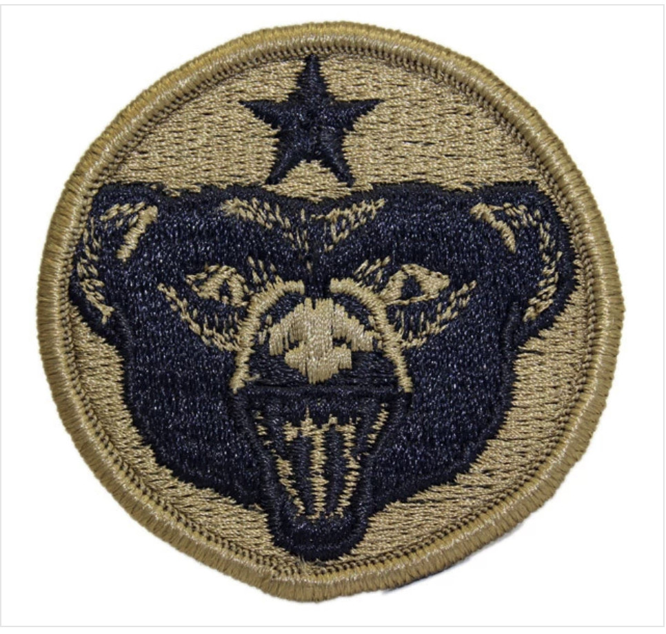 GENUINE U.S. ARMY PATCH: U.S.A. ALASKA DEFENSE COMMAND - EMBROIDERED ON OCP
