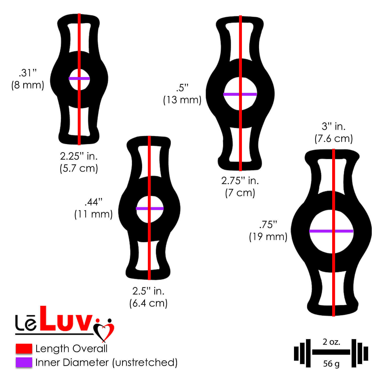 LeLuv Penis Pump EasyOp Zgrip with 3 Seals, 1 Septum Sleeve and 4 Rings