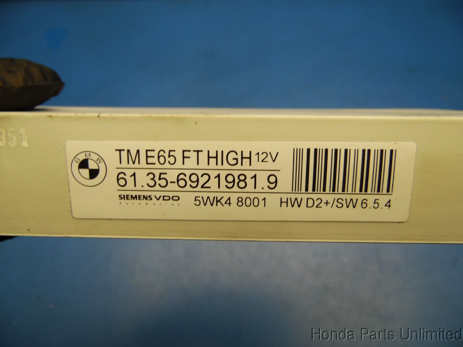 02-05 BMW 7 Series E65/E66 OEM front left side door control module #6921981.9