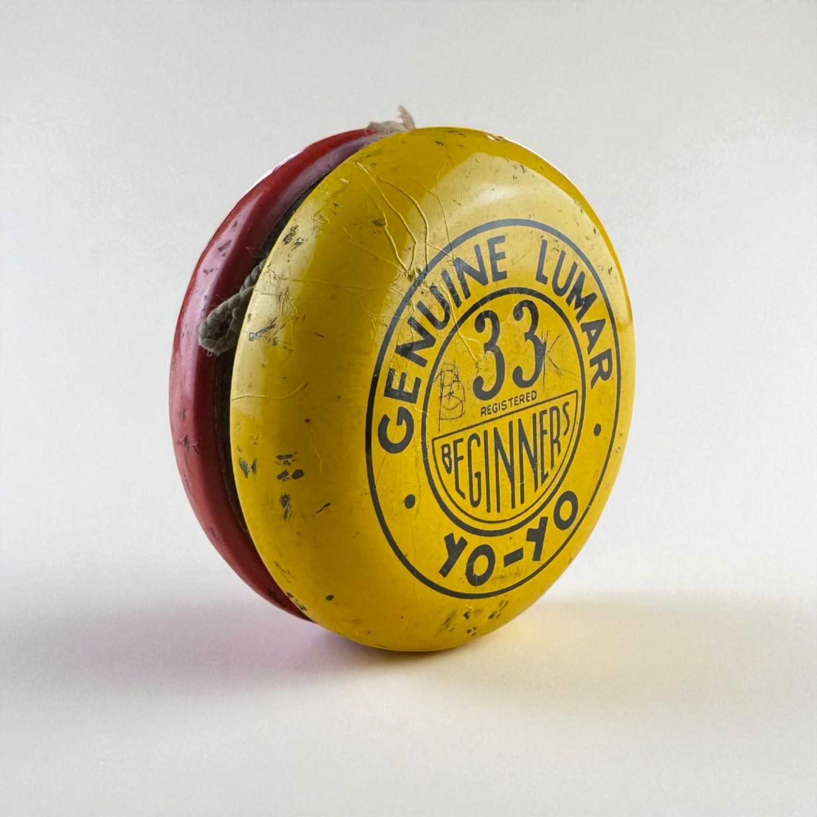 Vintage Genuine Lumar No. 33 Tin Yo-Yo Made in Great Britain 1950s Collectible