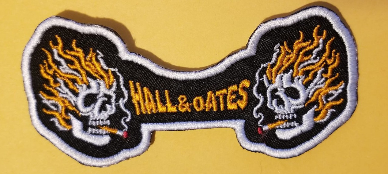 Hall and Oates American rock duo embroidered Patch approx 1.75x3.75"