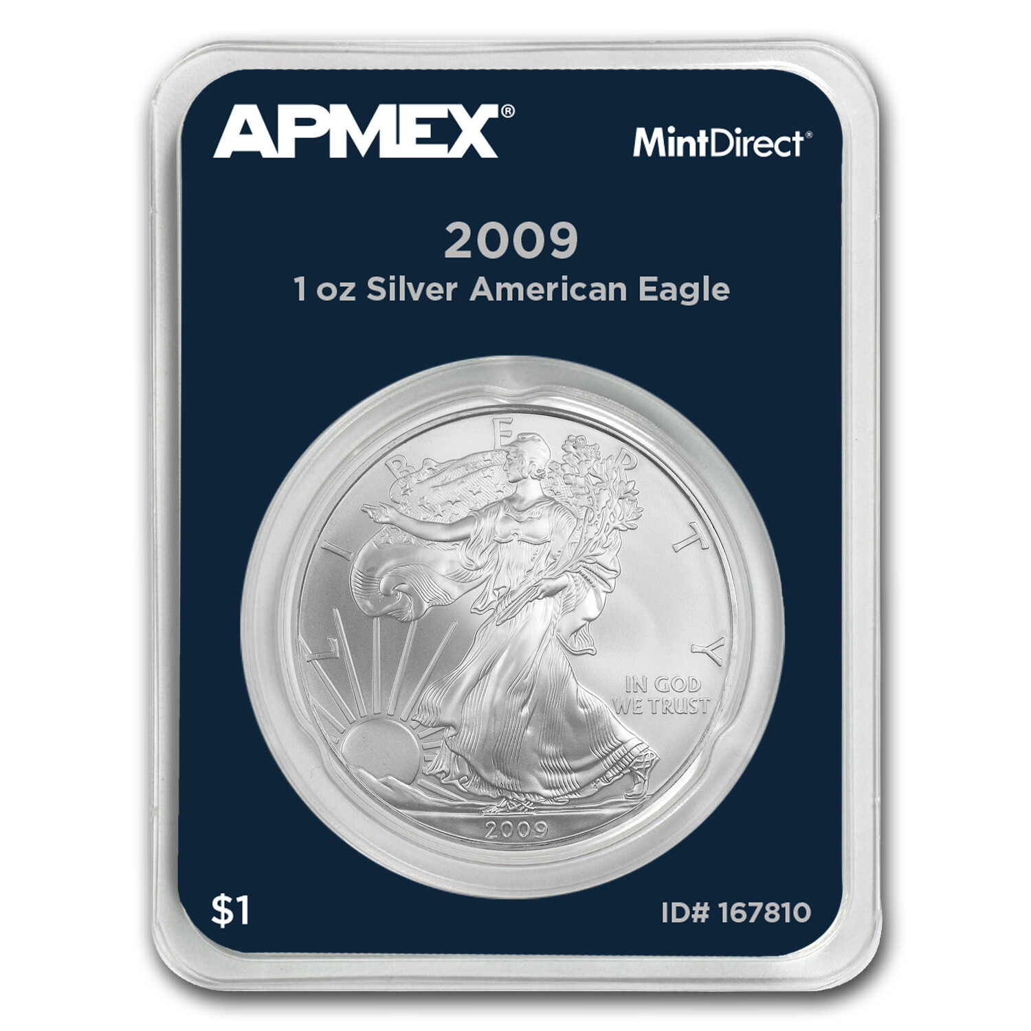 2009 1 oz Silver American Eagle (MintDirect® Single) - SKU#167810