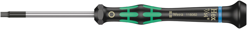 Wera 118082, 2054 Screwdriver for hexagon socket screws , 7/64" x 60 mm
