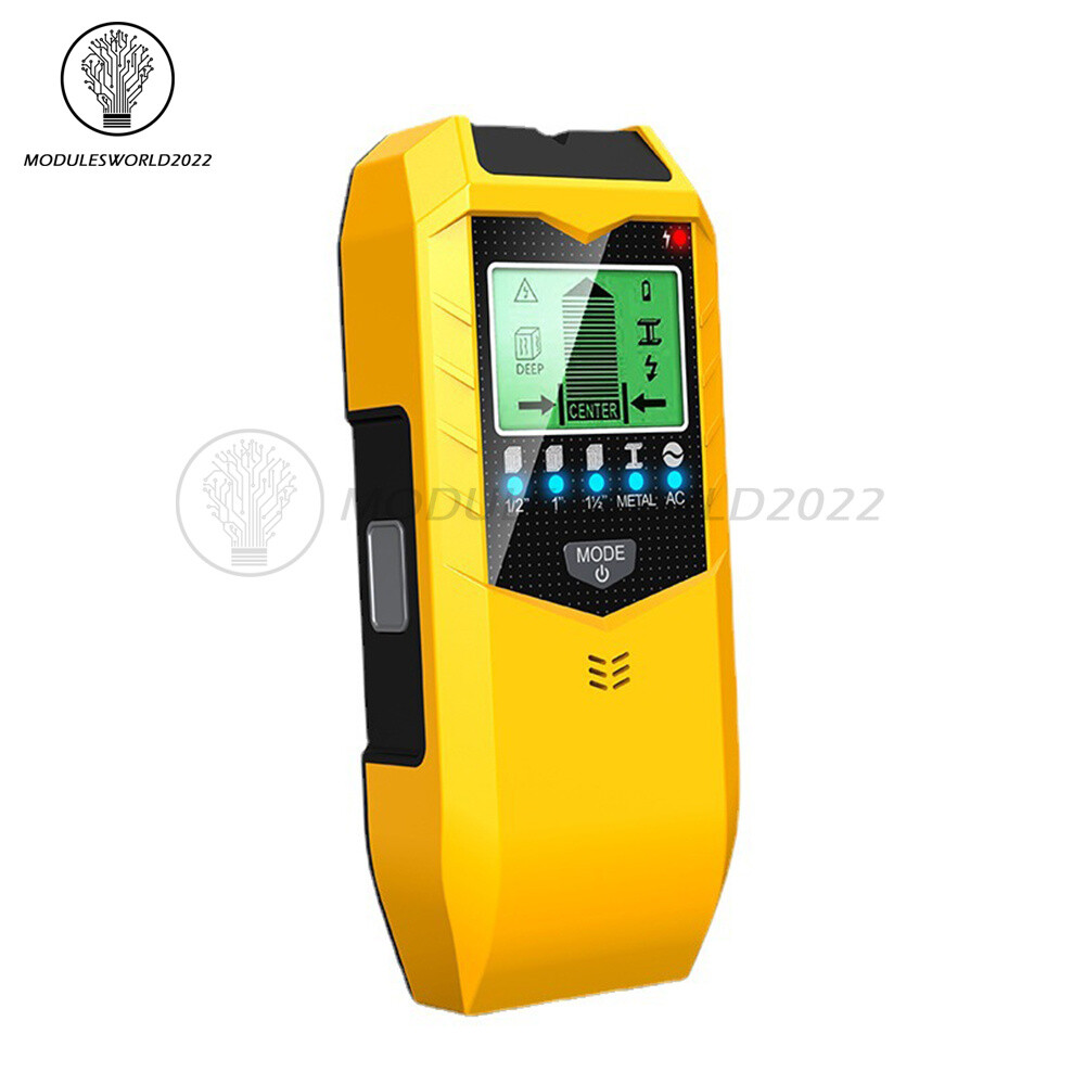 SH402 Stud Finder 5 IN 1 LCD Wood Metal Sensor Pipe Wire Wall Scanner Detector