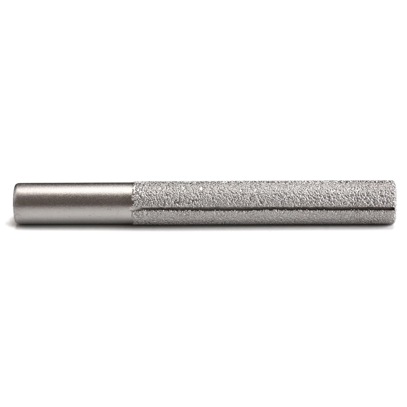 13.3mm Lengthen 115mm Silver Tone Diamond Profile Straight Router Bit for Marble