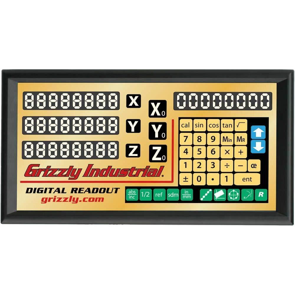 Grizzly Industrial H7848 3-Axis Digital Readout for Mills (Monitor Only)