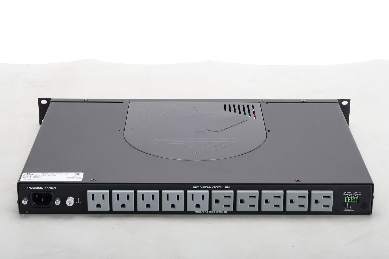 Middle Atlantic PDCOOL-1115R Power Distribution & Cooling Unit With Rack Ears