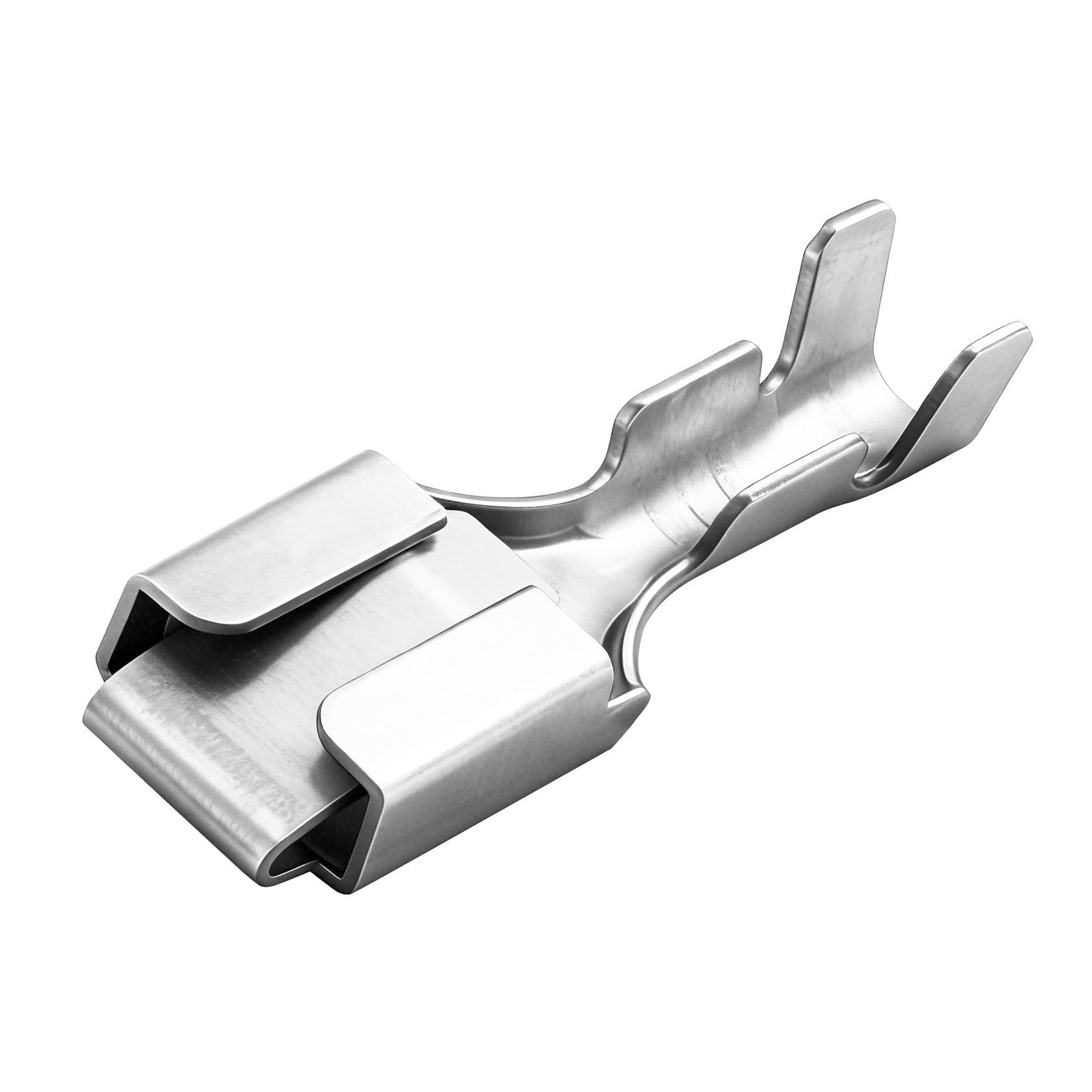 Heschen female spade quick splice crimp terminals 6.3mm Silver