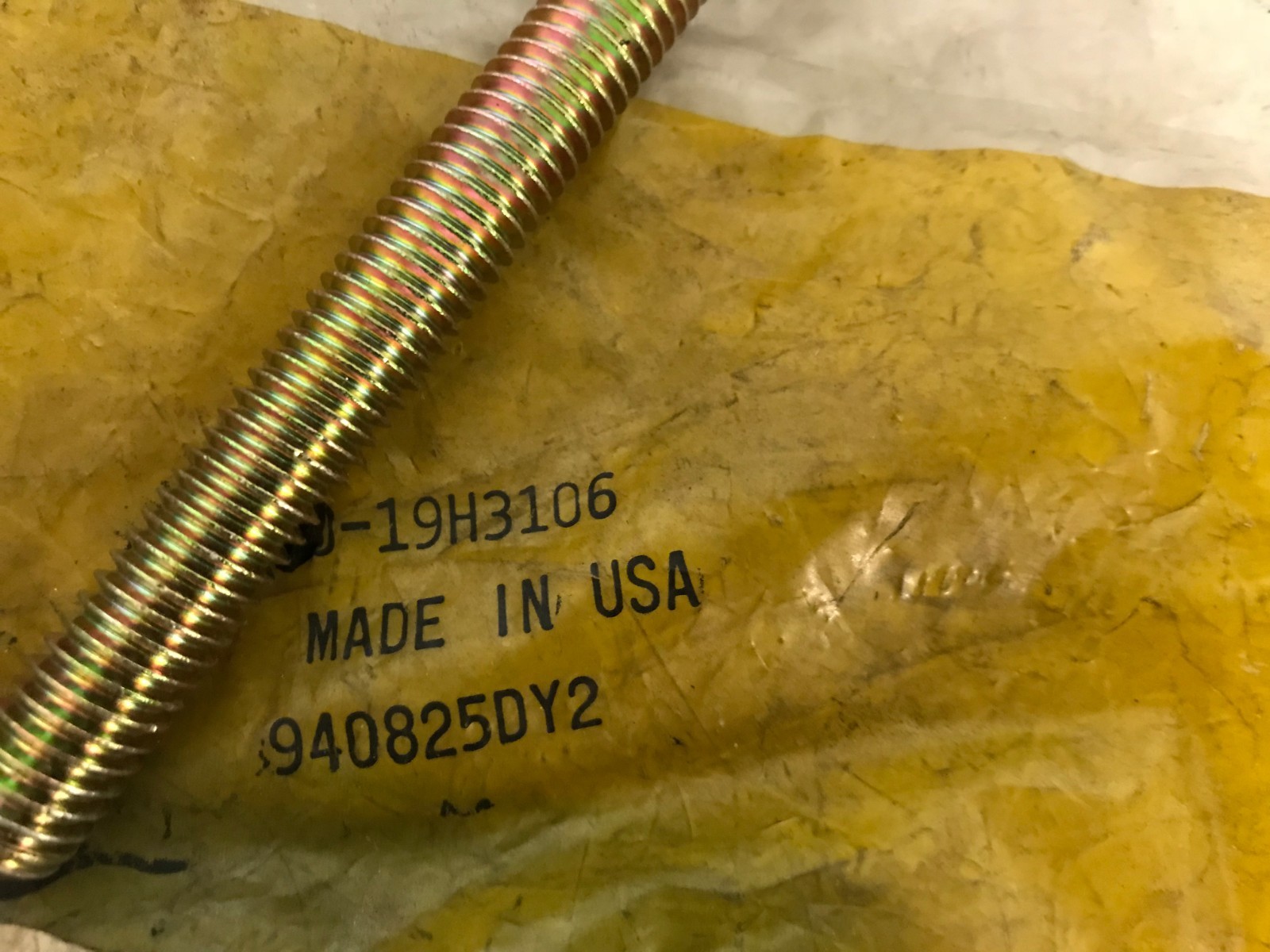 19H3106 GENUINE John Deere CAP SCREW BOLT