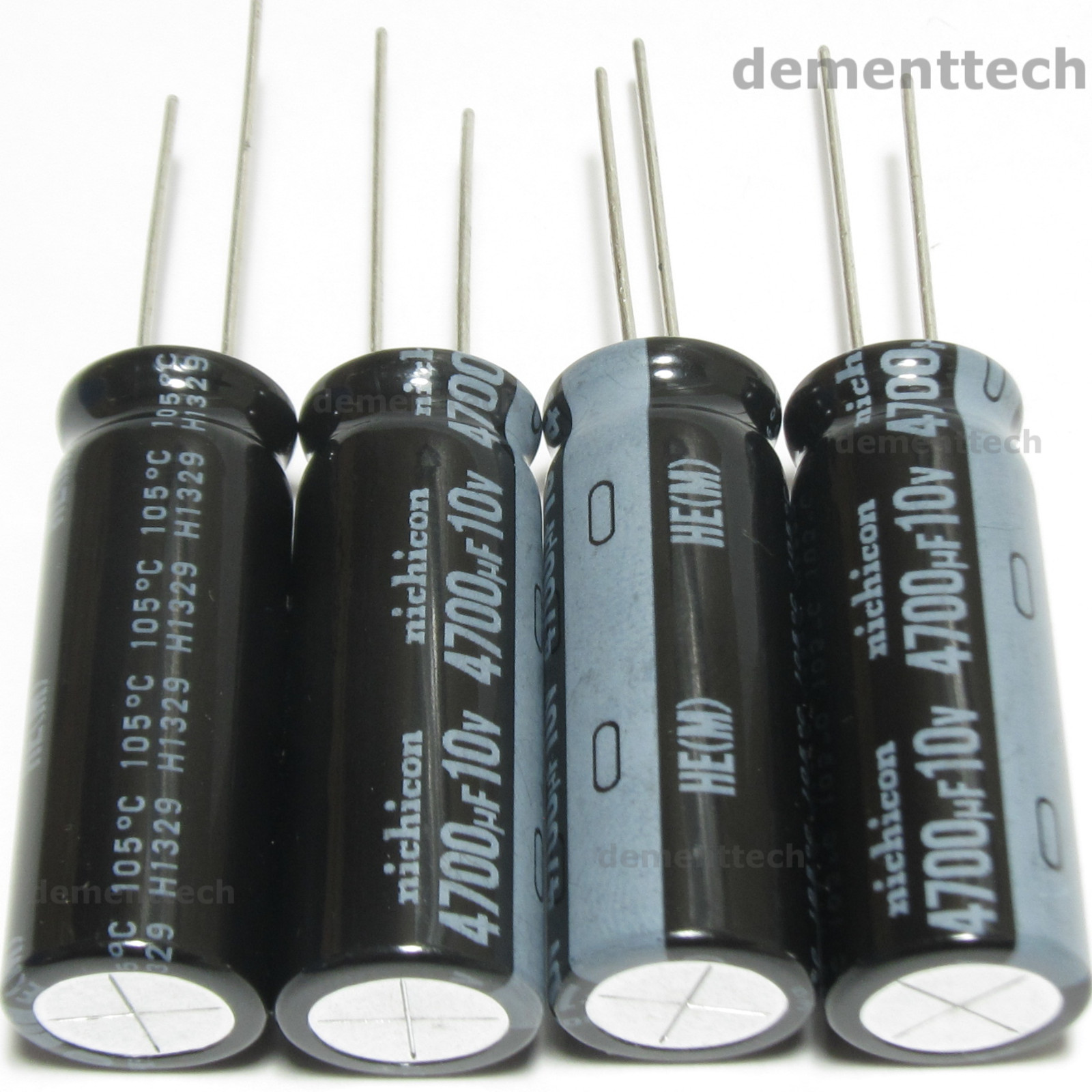 4pcs 4700uF 10V Nichicon HE Long Life 105C Low-ESR Capacitors caps 12.5mm radial
