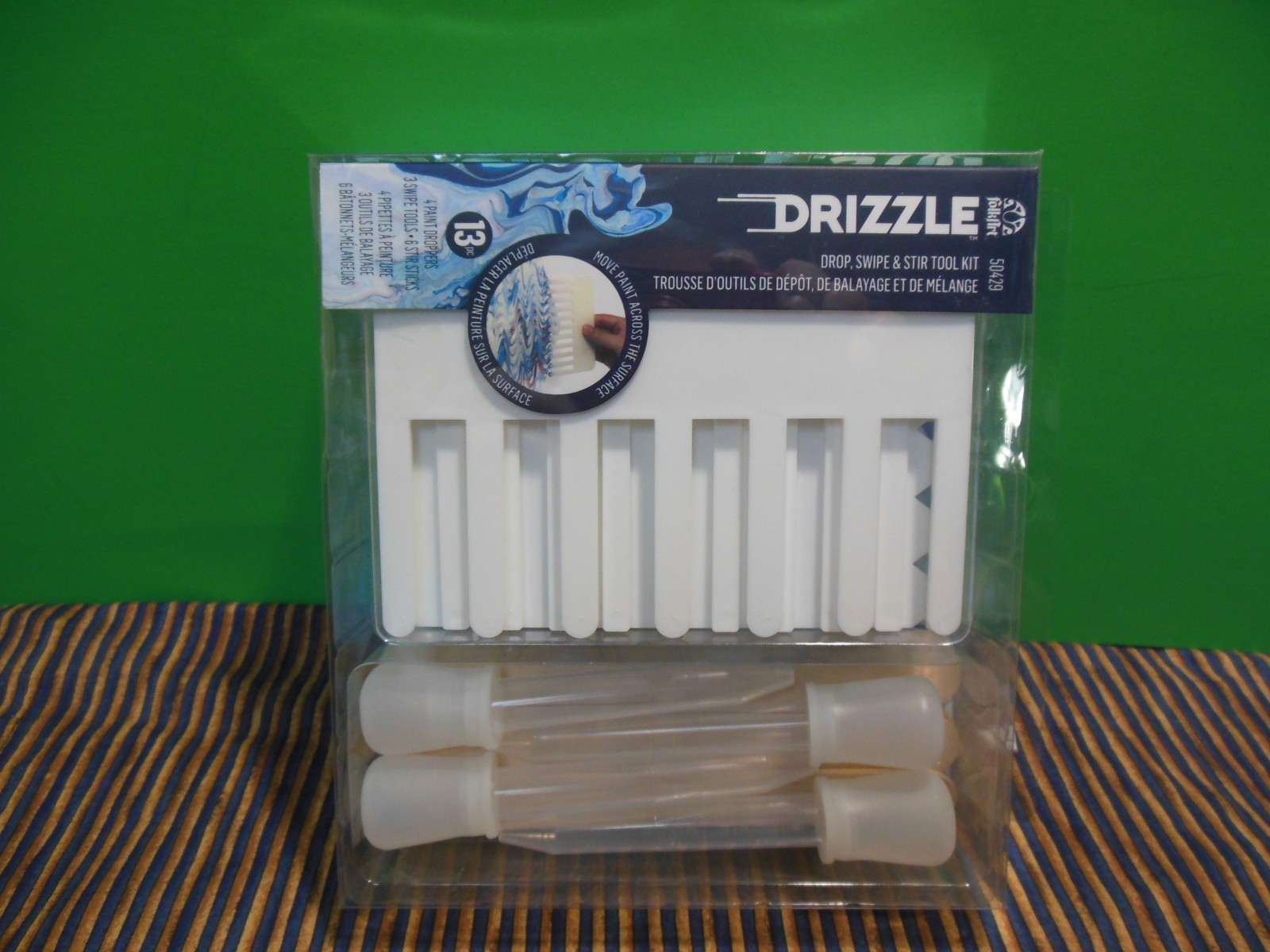 Plaid  Folk art Drizzle Drop,Swipe,Stir  tool kit  Painting set / new 13 pcs