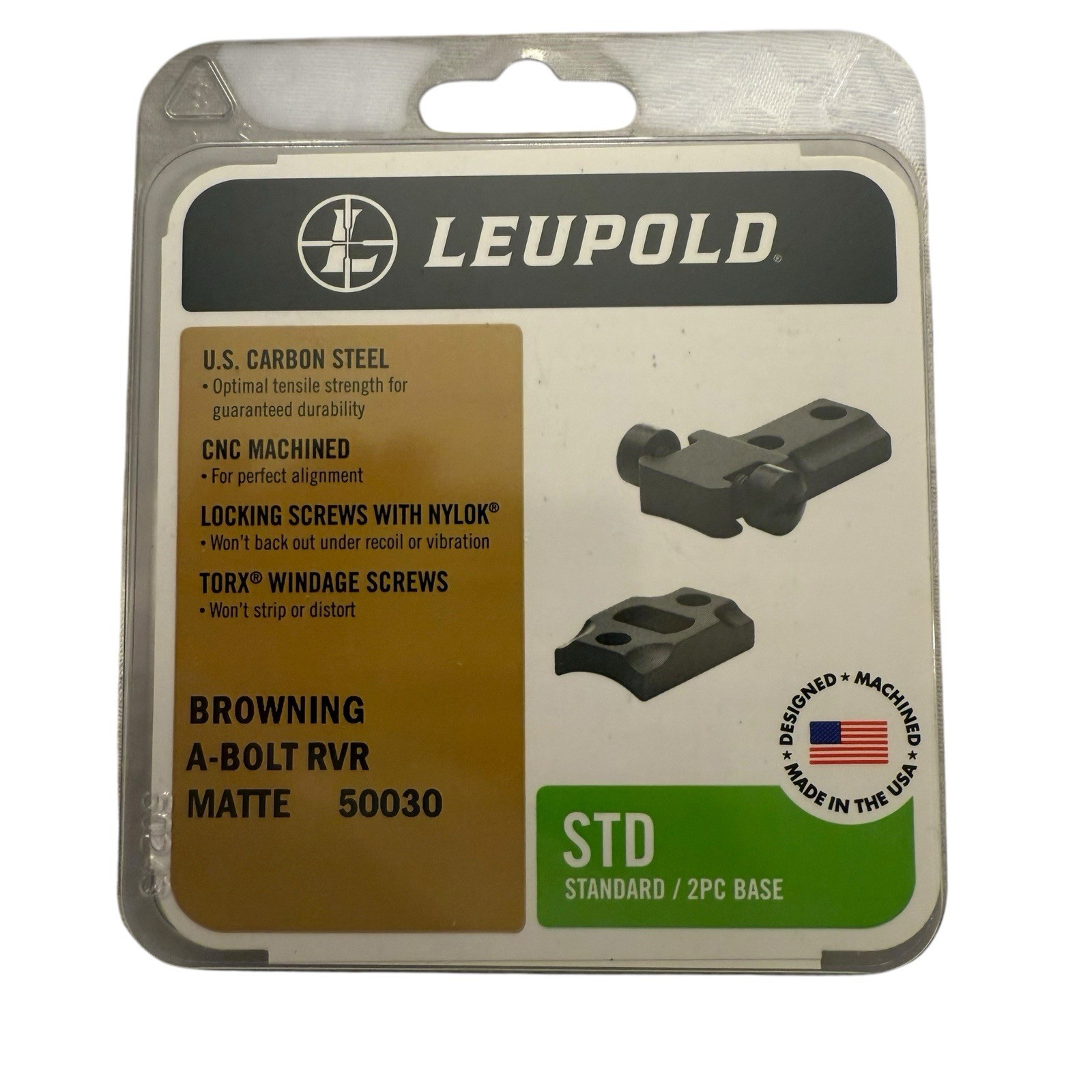 Leupold STD 2 Piece Matte Scope Base for Browning A-Bolt Rifles #50030