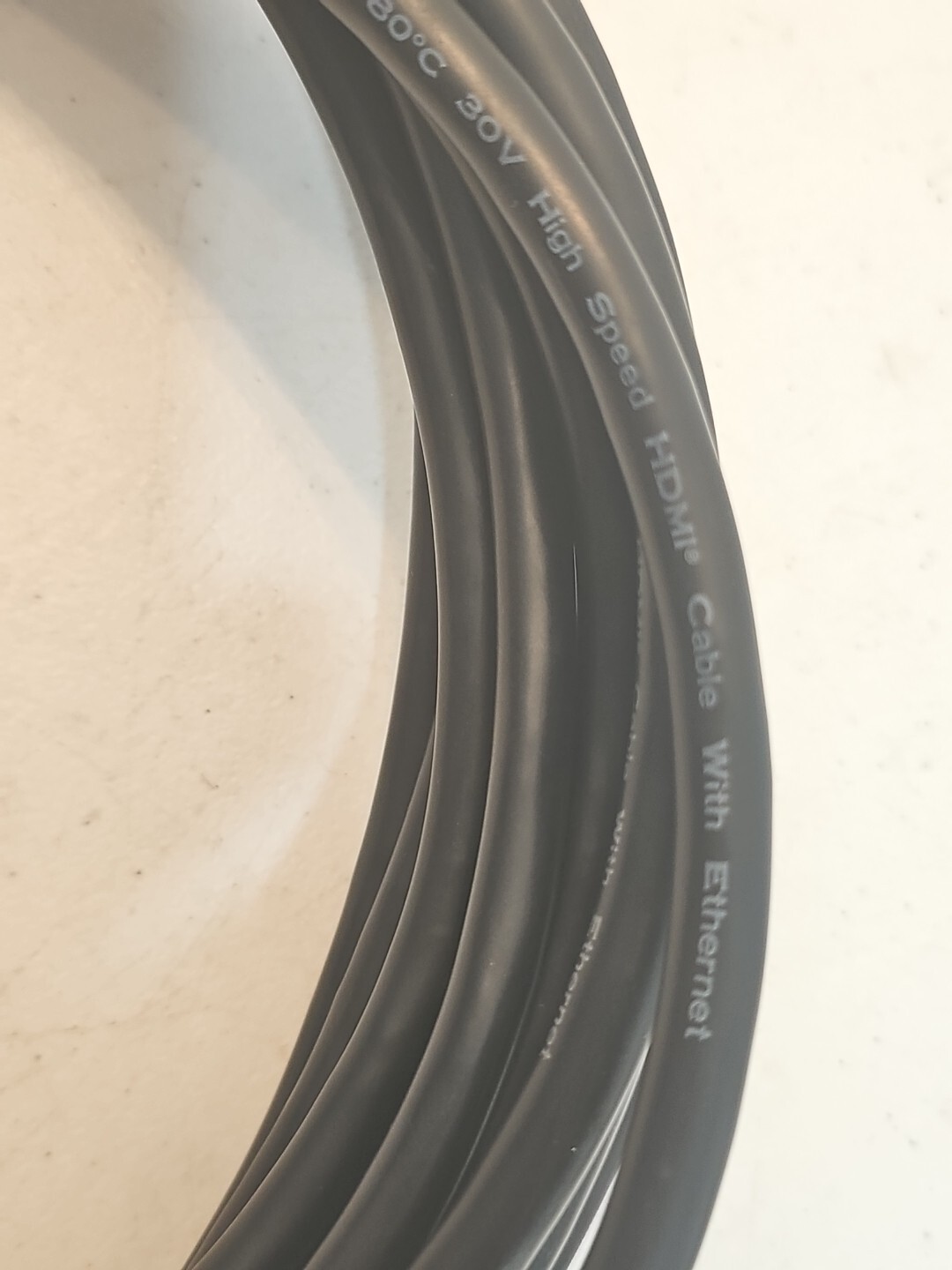 ONN high speed hdmi cable with ethernet E230809, 25ft, 80c, 30v
