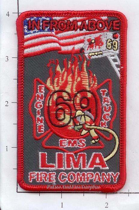 Pennsylvania - Lima Engine 69 Ladder 69 PA Fire Dept Patch