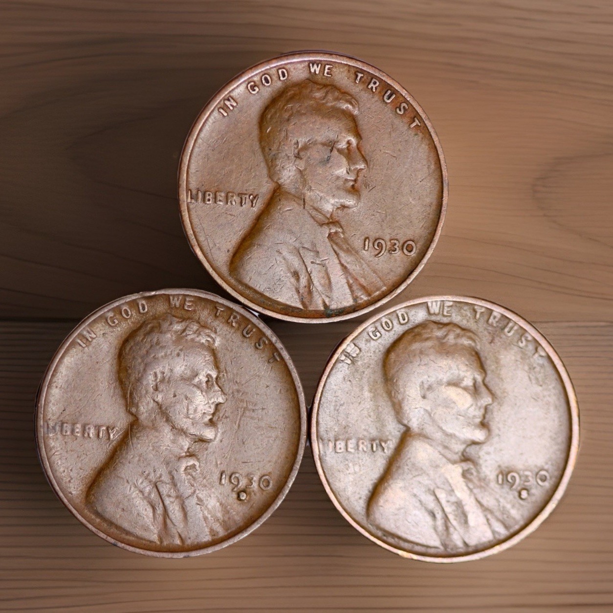 1930 + 1930-D + 1930-S  Lincoln Wheat Cents BEST VALUE ON EBAY! FAST SHIPPING